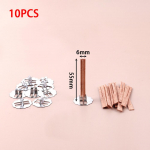 10 tk 3-10 cm pikkusega risti puidust puidust puuri varustus sojaparfiinvaha WickndleWick s&uuml;damik koos alustega Wicks k&uuml;&uuml;nal isetegemise jaoks