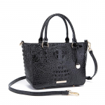 Krokodillimustriga Crossbody Kotid Naistele Moodne Disainer Luksuslik Vintage Daami PU &Otilde;lakott must
