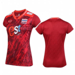 TAI rahvusv&otilde;rkpalli naiste JERSEY 2024 CHEER f&auml;nni prindiversioon Quick Dry V-kaelusega s&auml;rk l&uuml;hikeste varrukatega vormiriietus Tai lipu logo Sport siseruumides XS