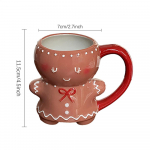 Piparkoogimehe kruus J&otilde;ulukeraamilised teekruusid J&otilde;ulukruus Piimakohvitass Piparkoogimehe keraamiline tass J&otilde;ulukingid 280ml