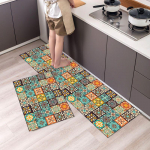 1 tk v&auml;simusvastaseid k&ouml;&ouml;givaipu, boheemlasliku mustriga veekindlat libisemiskindlat paksu polsterdusega k&ouml;&ouml;gimatti, vastupidavat mugavat seisumatti k&ouml;&ouml;gile 40*60cm+40*120cm（2Pcs）