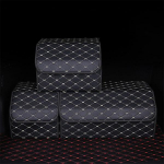 Nahast autoistme tagumine reisihoidiku hoidik Sisemine kott riidepuu tarvik suur panipaik Auto auto tagumine pagasiruum suur hoiukott 30*30*30cm