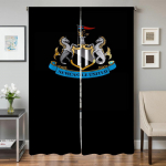 K&ouml;&ouml;gikardinad elutuppa 2 t&uuml;kki pimendavad kardinad uksekardin N-newcastle United Fc magamistoa kaunistus vahesein kodu W96xH137cmx2pcs-CL