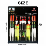 1 komplekt (15 tk) Kalap&uuml;&uuml;gi ujukite vertikaalne poi Sea Ith kummid Mix Size Color for Fishing Tools
