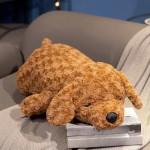 Simulatsioon Lamav kutsikas padi, t&auml;idisega Realistlik magamiskoer Puudel Palus m&auml;nguasjad Loomad Ruumi sisustus S&uuml;nnip&auml;evakingitus 50cm valge