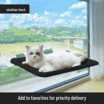 Esmaklassiline nelja aastaaja kassi v&otilde;rkkiik &ndash; iminapp rippuv ja kokkupandav aknalauavoodi hanging hammock must