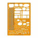 Gabarit de tra&ccedil;age - Graph'It - Mod&egrave;le B - A4 - 25 formes vari&eacute;es - Mixte