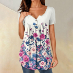 Naiste tuunikatopid Riietuvad vabaaja suvised l&uuml;hikeste varrukatega s&auml;rgid, avarad plisseeritud Boho top XL