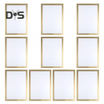 10 tk A3/A4/A5/A6/8K magnetsildihoidja seinale kinnitatav isekleepuv fotoekraani raam Pildi dokument, paberist plakat, kunstiteos, maalihoidik E 10 pcs sinine