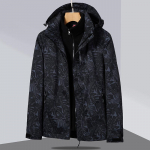 Unisex 3-in-1 kahest osast koosnev jope&uuml;likond - S&uuml;gis/Talv fliisvoodriga, tuulekindel m&auml;gironimiseks, suusatamiseks ja spordiks. 5XL