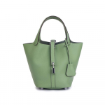 Ehtsast nahast naiste k&auml;ekottide disainiga v&auml;ike logota kandekott Esimene kiht veisenahast &otilde;lakott h&otilde;bedase tabalukuga S 22x17x22cm