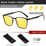 CLLOIO Ruudukujulised fotokromaatilised polariseeritud p&auml;ikeseprillid meestele naistele mood reisimine s&otilde;itmine peegeldusvastased p&auml;ikeseprillid mehed oculos de sol Glasses Without Box