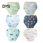 6 tk potitreeningu aluspesu hingav beebim&auml;hkmed lekkekindlad potitreeningu p&uuml;ksid reguleeritavad kummipaelad v&auml;ikelapse pissip&uuml;ksid S 6pcs