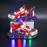 Poiste multikad ketsid Lapsed Beebi LED Helendavad Spordijalatsid Laste Talvised V&otilde;rk Vabaaja Helendavad Kingad 32 punane