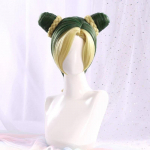 Jolyne Cujoh Kujo Cosplay Parukas Stone Ocean Jojo Cosplay K&otilde;rge Kvaliteediga Tume Sinine Roheline Kuumakindel S&uuml;nteetiline Juustega Parukad + Parukakate One Size
