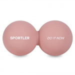 Vali 1 5-st Sportler silikoonist topeltmasaažipallist mild blue