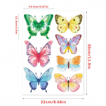 Multifilmsed liblikad Isekleepuvad seinakleebised kodu kaunistamiseks Lastetoa seina taust DIY kleebis 22 *30cm