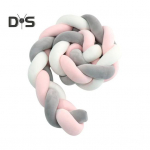 S&otilde;lmepall Padi Punutud Voodip&otilde;rkera Euroopa Kudum Beebi Voodi Piirdekate Pehme Kohev &Uuml;mmargune Dekoratiivpadi Magamistuppa Diivanile 2M hall/sinine