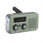H&auml;daolukorra raadio taskulambiga Multifunktsionaalne Kompaktne Kaasaskantav SOS-alarm AM/FM sagedusala K&auml;siv&auml;ndaga Laetav Raadio armee roheline v&auml;rv