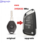 jingyuqin Uuendatud EWS ASK 315/433MHz 7935 ID44 puldv&otilde;ti BMW EWS X3 X5 Z3 Z4 1/3/5/7 Seeria Keyless Entry saatja HU58 jaoks 315MHZ ua sinine v&auml;rv