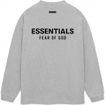 Fear of God Essentials Jersy Pikkade Varrukate S&auml;rk Hele Hall Meeste T-s&auml;rgid 125HO244378F L