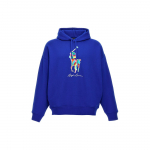 Polo Ralph Lauren Kirjadega Kapuutsiga Pullover Kitsas Pikkade Varrukatega Dressipluus Meeste dressipluus Sinine 710926613-003 XL