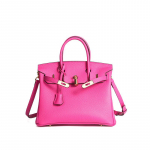 Vahatatud niit Togo pealmine kiht lehmanahk k&auml;sitsi valmistatud plaatina kott+lit&scaron;i mustriga nahast naiste kott pandlaga k&otilde;rgekvaliteediline k&auml;ekott 25x13x20cm roosa punane v&auml;rv