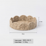 Modern Minimalist Hand-Woven Paper Rope Storage Basket for Desktop Clutter and Creative Home Decor