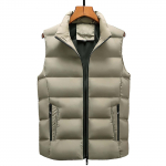 Meeste vabaaja talvine soe t&otilde;mblukk Varrukateta vest jakk Mantel Outwear Tops XXXL