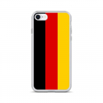 Coque iPhone - PIXELFORMA - iPhone 8 - Drapeau de l'Allemagne - Silikoonist supp - Kaitse ja vastupidav