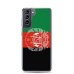 Coque T&eacute;l&eacute;phone &ndash; Samsung &ndash; Galaxy S21 Plus &ndash; Drapeau Afghanistan &ndash; Souple &ndash; mitmev&auml;rviline