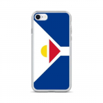 Coque T&eacute;lephone Drapeau Saint-Martin (Antillid fran&ccedil;aises) - iPhone SE 2020