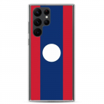 Coque T&eacute;l&eacute;phone &ndash; Samsung &ndash; Galaxy S24 Plus &ndash; Drapeau Laos &ndash; Souple &ndash; mitmev&auml;rviline