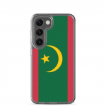 Coque T&eacute;l&eacute;phone &ndash; Samsung &ndash; Galaxy S23 Plus &ndash; Drapeau de la Mauritanie &ndash; Souple &ndash; mitmev&auml;rviline