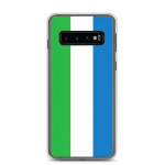 Coque T&eacute;l&eacute;phone &ndash; Samsung &ndash; Galaxy S10 &ndash; Drapeau Sierra Leone &ndash; Souple &ndash; mitmev&auml;rviline