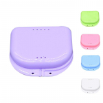 Kinnituskarp Kinnituskonteiner osaline suukaitse konteineri &uuml;mbris Hambaproteesikarp Ortodontiliste proteeside hoiukarbid aukudega mitmev&auml;rviline