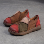 Johnature Retro Mitmev&auml;rvilised Pehme Tallaga Mokassiinid Ehtne Nahk Mugavad &Uuml;mar Ninaga Naiste Slip-on Kingad 35 khaki