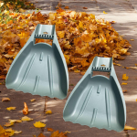 2 Pieces Leaf Scoops Collectors Trash Pick up Leaves Cleaning Tool Ergonomic Hand Held Rakes