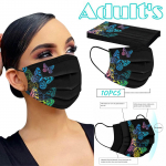 T&auml;iskasvanud naiste meeste &uuml;hekordselt kasutatav n&auml;omask t&ouml;&ouml;stuslik 3-kihiline k&otilde;rvaaas 10 tk