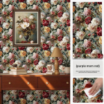 Isekleepuv kapi kleebis Prantsuse retro mustriga Riidekapi kapi ukse renoveerimine Veekindel k&ouml;&ouml;gim&ouml;&ouml;bli renoveerimine 60cm wide * 10m long