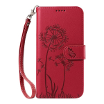 Reljeefne Dandelion Premium nahast telefoni&uuml;mbris Motorola Moto G15 G35 G55 G75 G85 G24 G34 G54 G32 G73 G13 Edge 50 kaardipesa rahakoti&uuml;mbris koos rihmaga MOTO G05