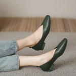 33-43 Suured Mary Jane Nahast Retro-pehme tald madala kontsaga madala suuga lamedad kingad T&ouml;&ouml;kingad 2,5 cm &uuml;ksikud kingad 43