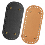 2x DIY Bag Bottom Cushion Replacement for Handbag Making , Brown, 22x10 cm