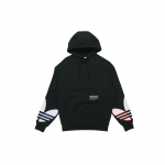 adidas Kolmev&auml;rviline Trifoil Kapuutsiga Dressipluus Must Meeste Streetwear GN3570 XS