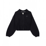 Nike Spordir&otilde;ivad Tech Fleece &Uuml;hev&auml;rviline Lukuga L&uuml;hike Jakk Naiste Jakid Must FN2524-010 L