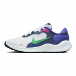 Nike Revolution 7 GS Kesk&ouml;&ouml;sinine Staadioniroheline Laste tossud Valge P&auml;rsia-lilla FB7689-101 32