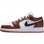 Air Jordan 1 Low GS Dark Pony Laste tossud Punane Valge Must HF3188-102 37.5
