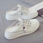 Mood 2025 Br&auml;nd Naiste Kingad Suletud Ninaga Naiste Sussid Mood Paeltega Vabaaja Suvine Hingav V&auml;ljas Mugavad Vabaaja Kingad 40 valge