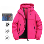 Meeste Talvised Soojad Joped Vabaaja Tepitud Tuulekindel Pealisr&otilde;ivas Mantel Taskutega Kapuutsiga T&ouml;&ouml;jakk Tuulejakk Meestele Polsterdatud Paks Parka Termojakid 3XL pink