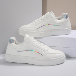 Naiste pluss suuruses spordijalatsid paksu tasase tallaga &uuml;hev&auml;rvilised vabaaja &uuml;ksikud kingad eest paeltega PU platvorm tossud 36-43 36